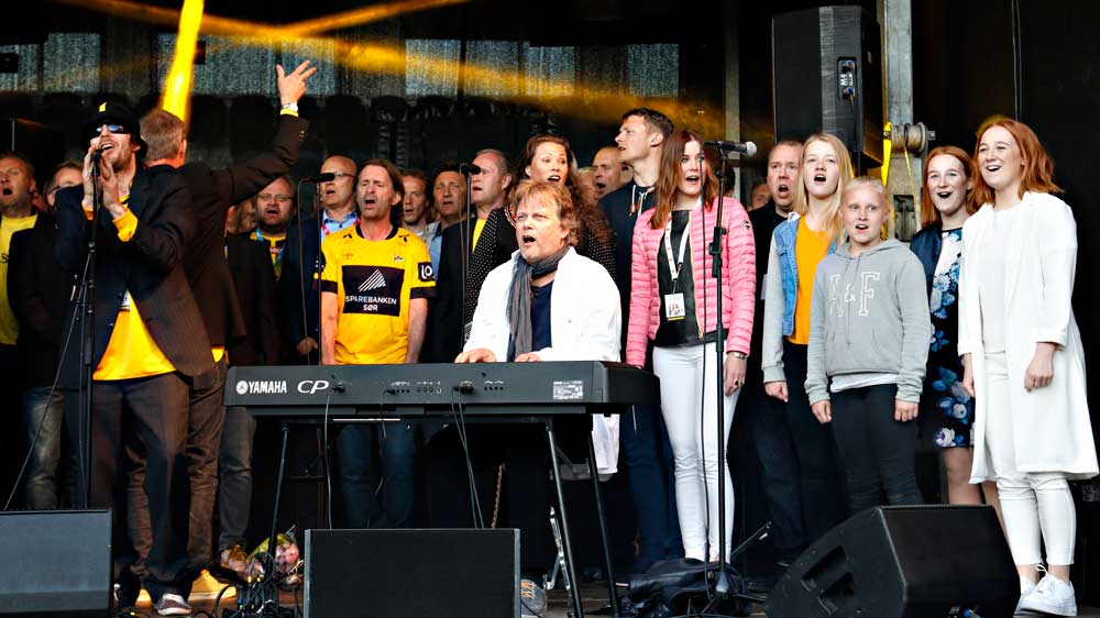 Dungad for IK Start. Foto: Kjartan Bjelland