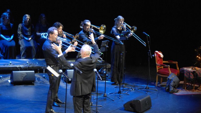 Trombonekvartette: Lisa Lydia Haapasaari Henriksen, Nils Tore Brunvatne, Alan Vavti og Robert Sylta